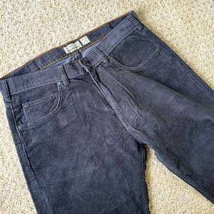 Patagonia, 34x34, Men’s dark gray corduroy, organic cotton